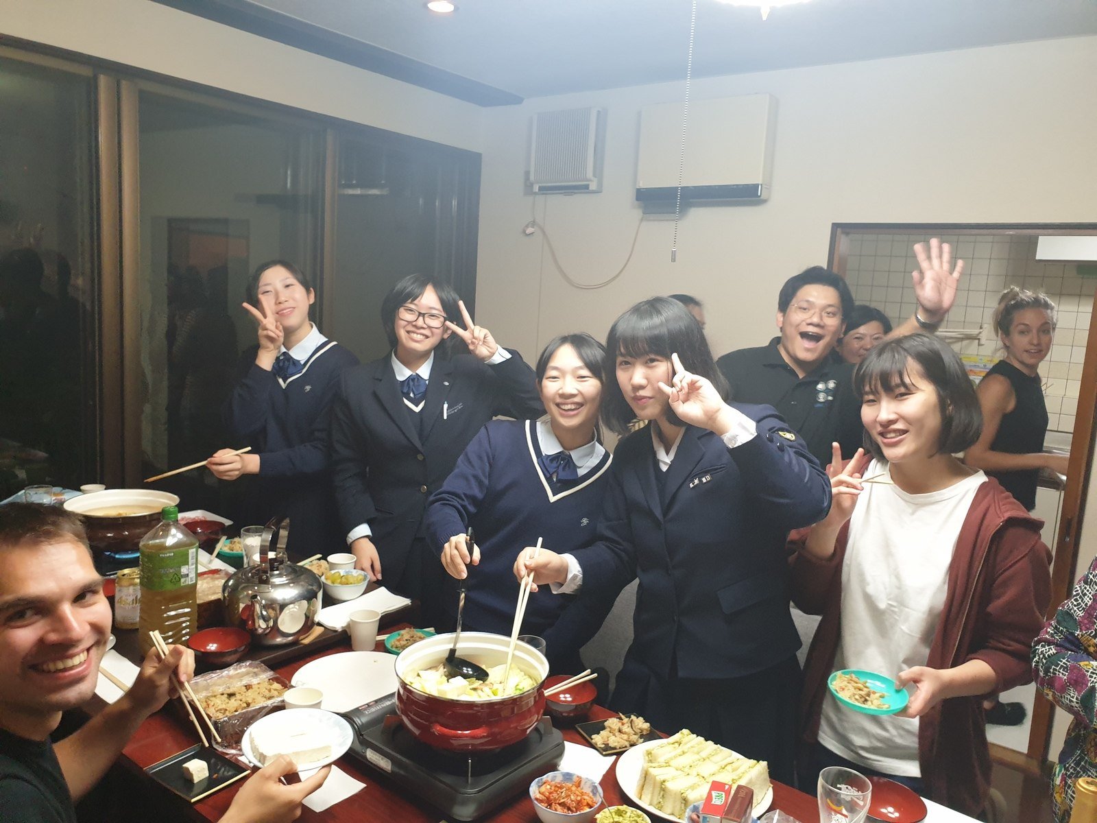 Meet with local high school students