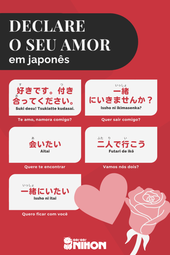 declare o seu amor em japonês