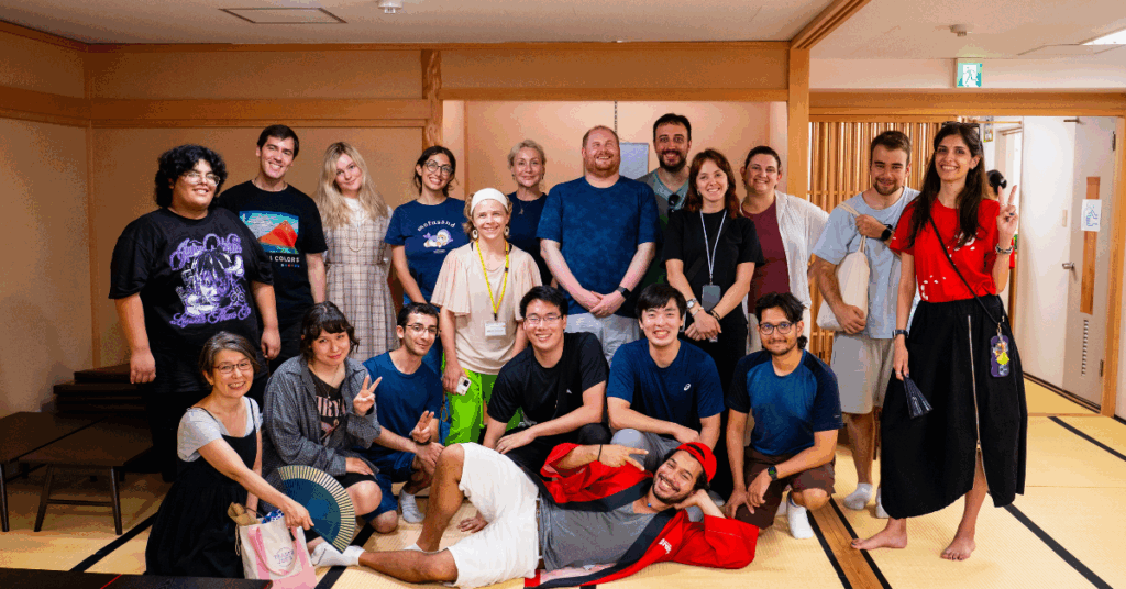 study trip group tea ceremony asakusa