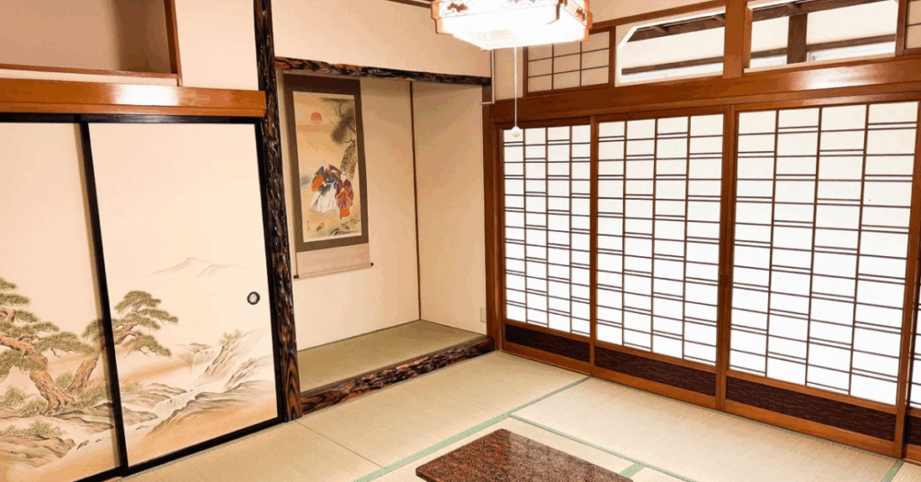 akita sharehouse living room