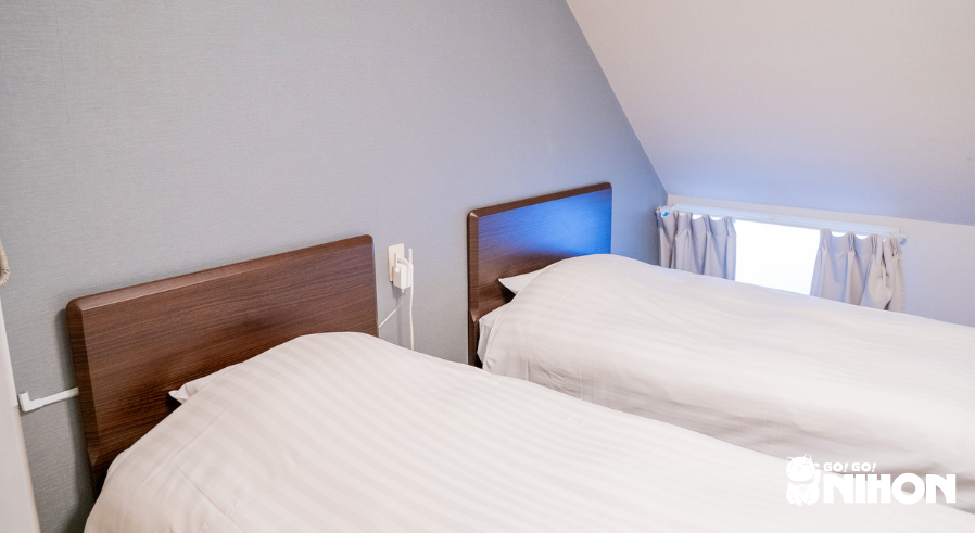 shared room in budget hotel accommodation