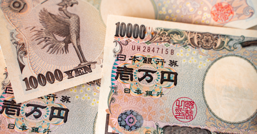 flat lay of ichiman yen bills