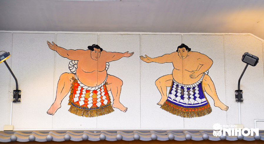 illustration of two sumo wrestlers