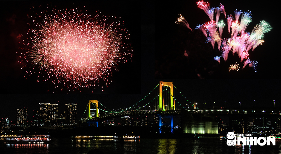 Fireworks festival in Odaiba
