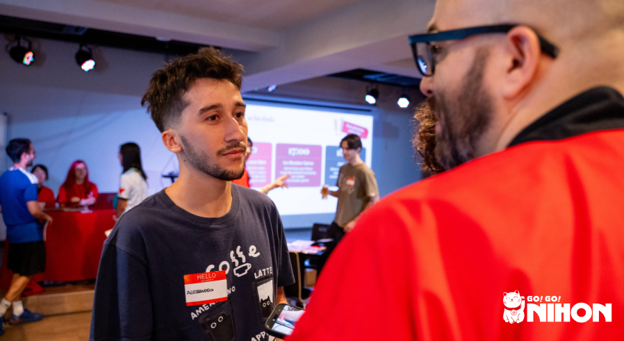 Alessandro, a language student from Italy, who is studying Japanese in Japan